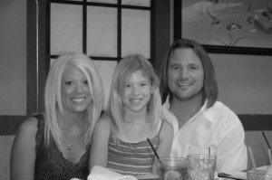 Me with my Husband and our Middle Daughter at her Birthday Celebration! 